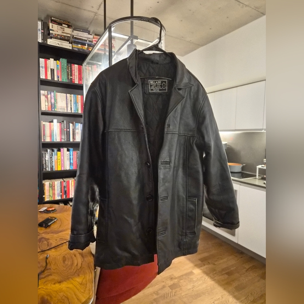 Men's Black Leather Jacket